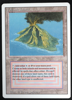 Volcanic Island Magic Card Dual Land Revised MTG Reserved List - Image 3