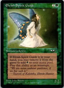MTG Magic The Gathering Elvish Spirit Guide Alliances Played See Scan - Image 1
