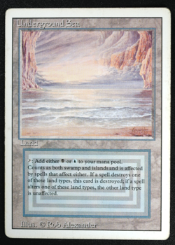 Underground Sea Magic Card Dual Land Revised MTG Reserved List - Image 3