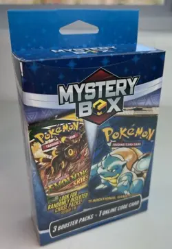 2024 MJ Holdings POKEMON MYSTERY Sealed HANGER Box-3 Booster Packs +Online Code* - Image 1