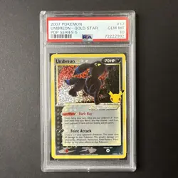 MISLABELED 2021 Pokemon Celebrations Classic Coll #17 UMBREON-GOLD STAR PSA 10 - Image 1
