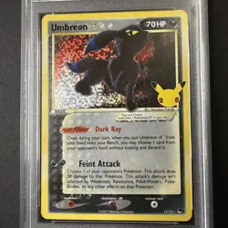 MISLABELED 2021 Pokemon Celebrations Classic Coll #17 UMBREON-GOLD STAR PSA 10 - Image 3