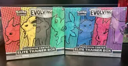 Pokemon Center Exclusive Evolving Skies Elite Trainer Box (ETB) Sealed Set of 2 - Image 1