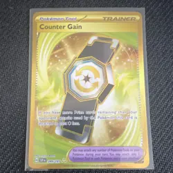 Pokemon Counter Gain 249/191 Hyper Rare Holo Sv08: Surging Sparks Eng Mint/NM - Image 1