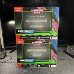 Pokemon TCG: Shrouded Fable, Set of Greninja and Kingdra EX Boxes Sealed - Image 2