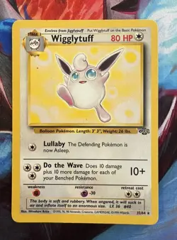 Pokemon WOC - Wigglytuff 32/64 - Rare Non Holo - Jungle Unlimited WOTC - MP - Image 1
