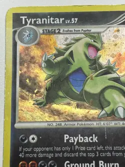Tyranitar 17/123 Diamond And Pearl DP Mysterious Treasures Holo Rare Pokemon MP - Image 5