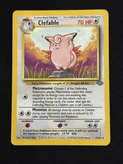 Clefable #17/64 - Pokemon TCG - Jungle - Rare - MP - Image 1