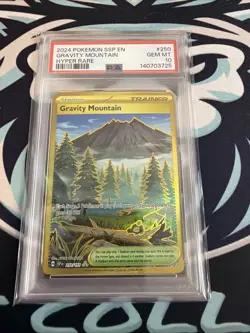 Pokemon TCG Gravity Mountain 250/191 SSP Surging Sparks PSA 10 - Image 1