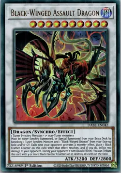 Yugioh Black-Winged Assault Dragon DABL-EN042 1st Edition Ultra Rare NM - Image 1