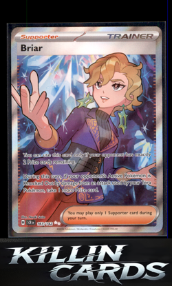 Briar - 163/142 163/142 Pokemon Ultra Rare SV07: Stellar Crown Card NM - Image 1