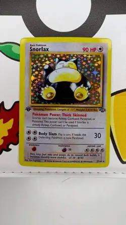 Snorlax 1st Edition Holo - 27/64 Pokemon Edition Jungle Set - English Artcard - Image 1
