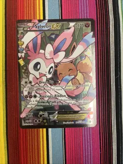 Pokemon TCG Sylveon EX Holo Card RC21/RC32 Generations Ultra Rare 2- damaged - Image 1