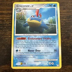 CROCONAW LV. 27 44/123 Mysterious Treasures Pokemon Card 2007 LP - Image 1