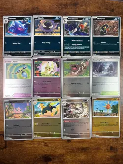 Lot of 12 Pokemon Reverse Holo Cards Mega Evolutions - Mixed Bundle Mint/ NM - Image 1