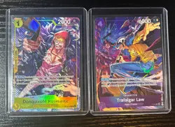 One Piece Trafalgar Law and Rosinante Illustration Box Vol 6 Promo Cards - Image 1