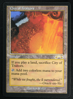 City of Traitors Exodus Magic Card Reserved List MTG - Image 1