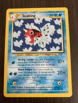 Seaking 37/64 Neo Revelation Rare Vintage Pokemon Card Seeking Sea King - Image 1