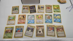 195 Water Damaged Vintage Pokemon Card Lot WOTC First Edition - Image 2