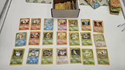 195 Water Damaged Vintage Pokemon Card Lot WOTC First Edition - Image 4