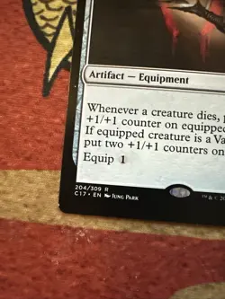 Mtg Magic Commander 2017 Blade Of The Bloodchief Misprint Miscut Error Card - Image 3