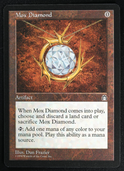 Mox Diamond Stronghold Magic Card Reserved List MTG - Image 1