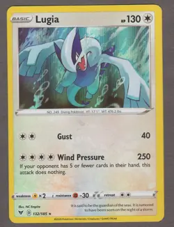 Lugia 132/185 Holo Rare Vivid Voltage Pokemon Card Near Mint NM - Image 1