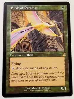 MTG - Birds of Paradise Retro Frame - Ravnica Remastered - NM - Image 1