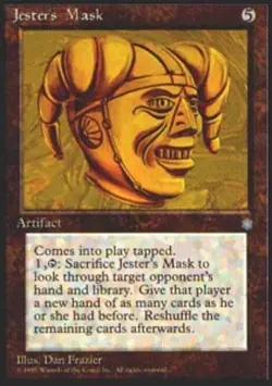 MTG Jester's Mask, Ice Age, Heavily Played, English - Image 1