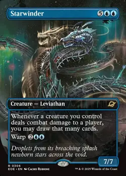 MTG Edge of Eternities *FOIL* SURREAL SPACE BORDERLESS R Starwinder #0306 - Image 1