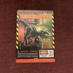 Velociraptor - Rampaging Ferocidon (Rainbow Foil) Secret Lair Foil NM Magic MTG - Image 1