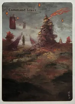 Hand-painted MTG alter | Command Tower | textless NOX altered art - Image 1