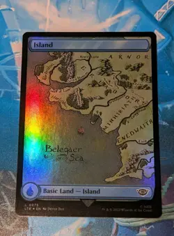 MTG *FOIL FULL ART * Lord Of The Rings ISLAND #275 NM - Image 1