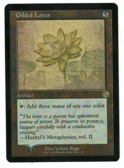 MTG Gilded Lotus Schematics Retro Frame Foil Brothers War Magic the Gathering - Image 1