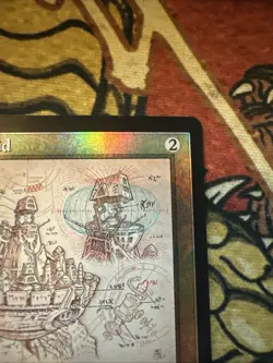 Mtg Magic Brothers War Foil Defense Grid Schematic Miscut Corner Misprint Error - Image 3