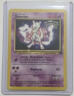 Mewtwo #3 Kids WB Movie Promo 1999 Non Holo - Heavy Play HP Pokemon Card WOTC - Image 1