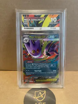 Pokemon - Mega Gengar Ex 056/094 - Phantasmal Flames - ACE 10 PERFECT SUBGRADES - Image 1