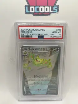 2025 POKEMON SVP EN-SV BLACK STAR PROMO #212 REUNICLUS PSA 10 - Image 1