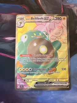 Pokemon TCG - Iono's Bellibolt EX Full Art 172/159 Sv09: Journey Together Holo - Image 1