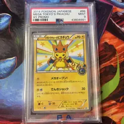 PSA 9 MINT Mega Tokyo's Pikachu XY Promo Japanese 2014 Pokemon 098/XY-P - Image 2