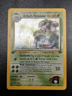 Erika's Venusaur (4/132) 1st Edition Rare Holo Gym Challenge WOTC Pokemon TCG - Image 1