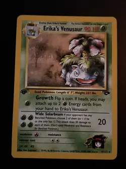 Erika's Venusaur (4/132) 1st Edition Rare Holo Gym Challenge WOTC Pokemon TCG - Image 3