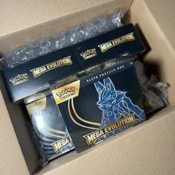x 5 Pokemon TCG Mega Evolution Lucario Elite Trainer Box ETB Brand New Sealed - Image 1
