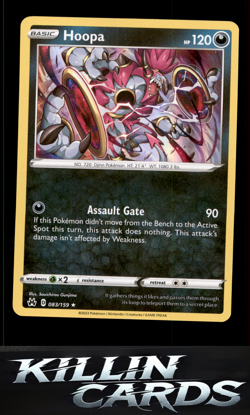 Hoopa 083/159 Pokemon Holo Rare Crown Zenith Card NM - Image 1