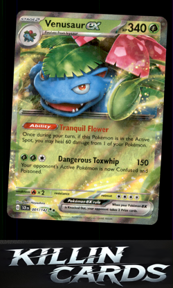 Venusaur ex 001/142 Pokemon Double Rare SV07: Stellar Crown Card NM - Image 1