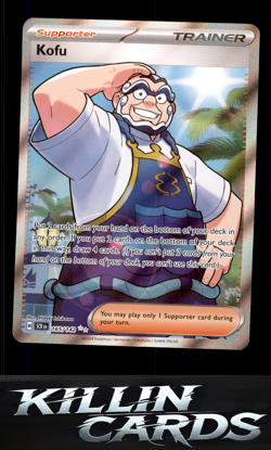 Kofu - 165/142 165/142 Pokemon Ultra Rare SV07: Stellar Crown Card NM - Image 1
