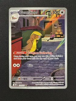 Pokemon TCG Gumshoos 153/132 ME01: Mega Evolution Illustration Rare Near Mint - Image 1