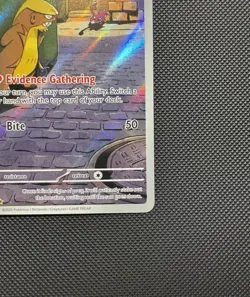 Pokemon TCG Gumshoos 153/132 ME01: Mega Evolution Illustration Rare Near Mint - Image 4