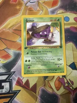 Pokemon TCG - GRIMER - 1ST EDITION - 57/82 - Team Rocket (2000) - WOTC - NM - Image 1