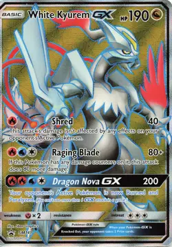 POKEMON White Kyurem GX - #SM141 Holo SM Promos NM - Image 1